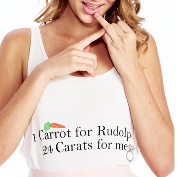 Wildfox Tops - • {relisted} funny wildfox rudolph carat tank •